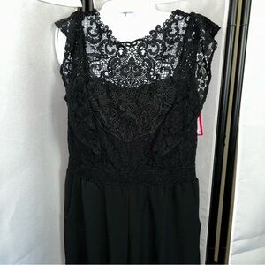 Xhilaration Black Embellished Jumpsuit Cocktail